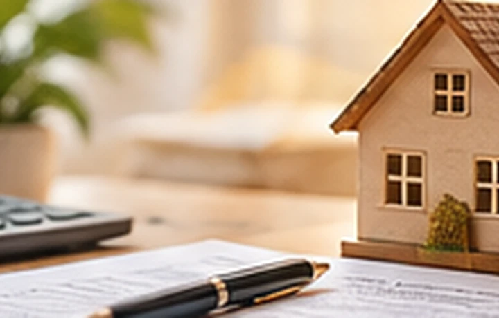 住宅模型、文件與書寫工具，象徵依需求梳理並銜接專業資源